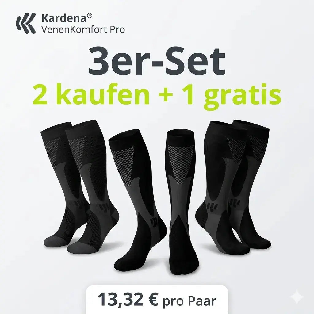 Kardena VenenKomfort Pro – Kompressionsstrümpfe für leichte Beine im Alltag Kardena