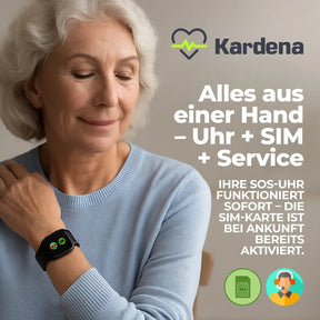 Kardena Green Easy – SIM für SOS-Notfalluhren Kardena