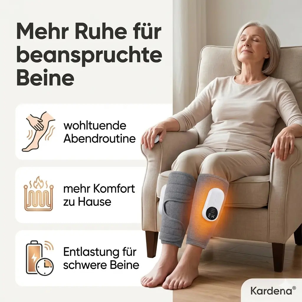 Kardena BeinKomfort Pro – Luftdruck- und Wärme-Massage für zu Hause