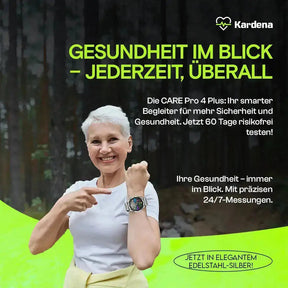 Nie wieder Angst vor dem Alleinsein: Diese Gesundheitsuhr schützt Senioren mit SOS & EKG Kardena