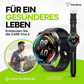 Kardena CARE One 2 – Gesundheits-Smartwatch mit SOS-Funktion & KI-Assistenz für Senioren (2025) Kardena