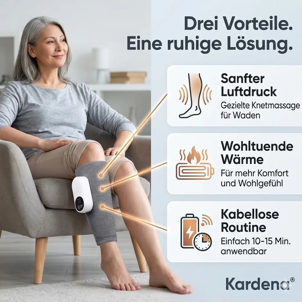 Kardena BeinKomfort Pro – Luftdruck- und Wärme-Massage für zu Hause