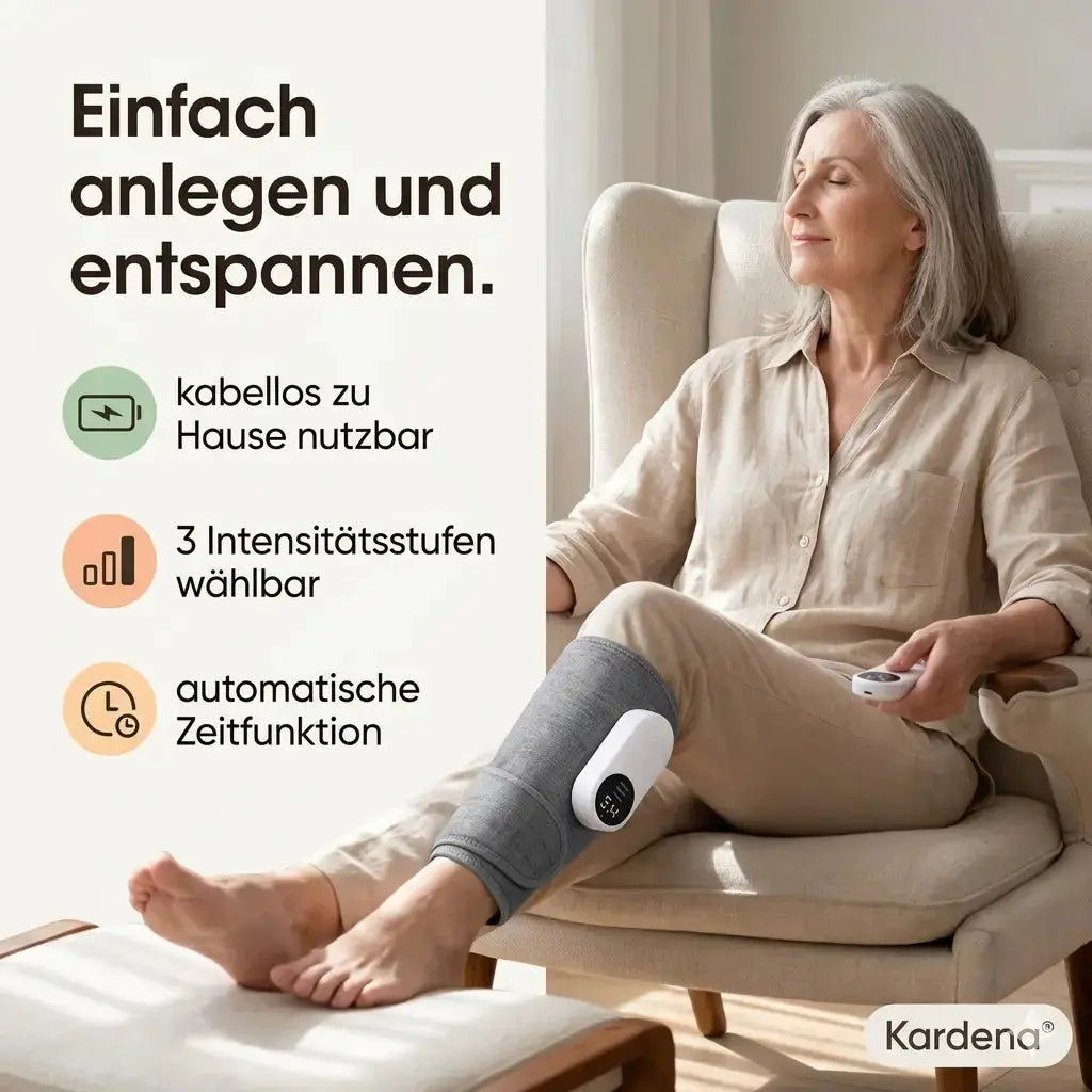 Kardena BeinKomfort Pro – Luftdruck- und Wärme-Massage für zu Hause Kardena