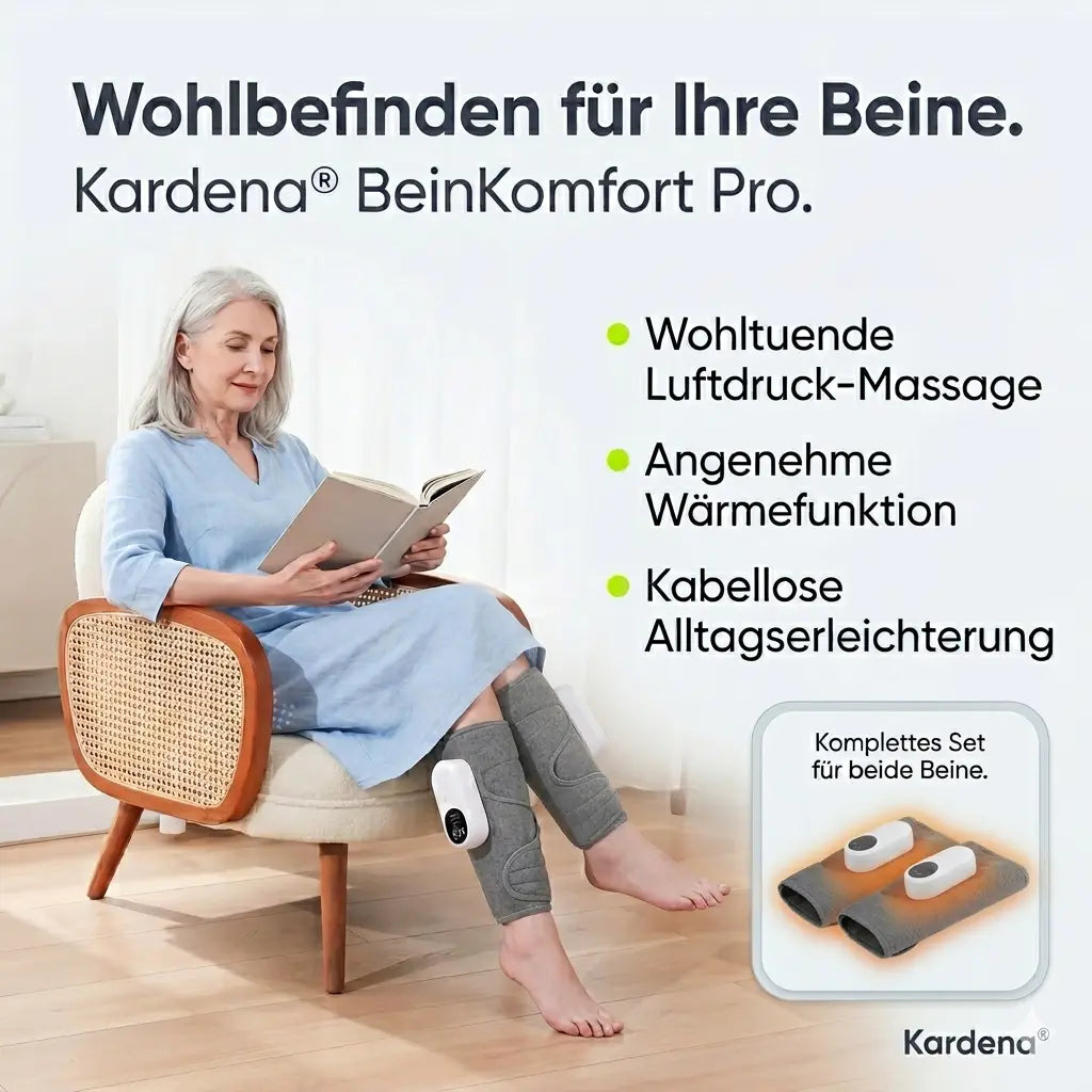 Kardena BeinKomfort Pro – Luftdruck- und Wärme-Massage für zu Hause