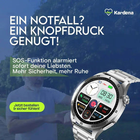 Nie wieder Angst vor dem Alleinsein: Diese Gesundheitsuhr schützt Senioren mit SOS & EKG Kardena