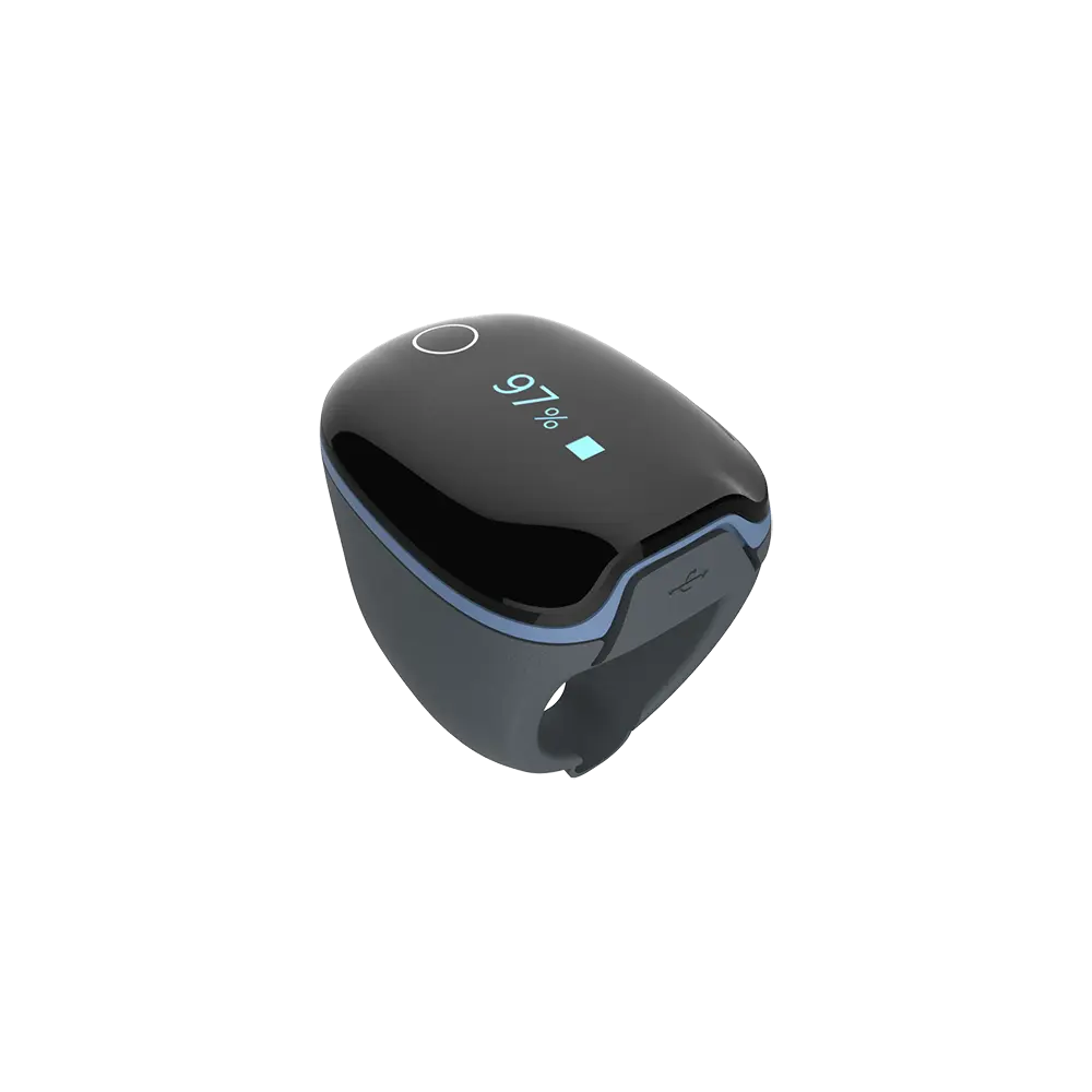 Kardena MED: O2 Ring – Medizinischer Schlafmonitor zur SpO₂-Überwachung mit Vibrationsalarm & App-Anbindung Kardena