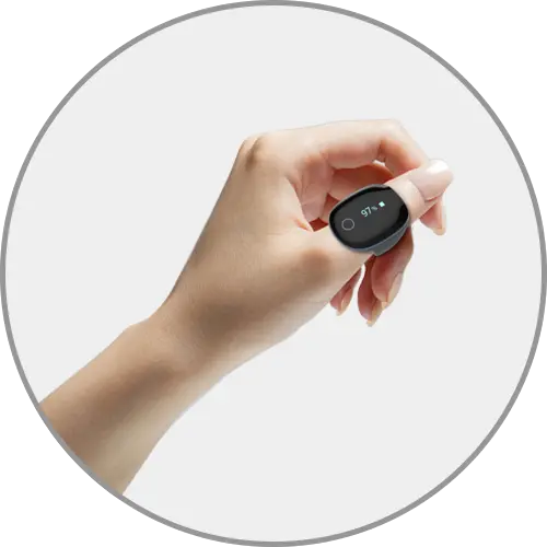 Kardena MED: O2 Ring – Medizinischer Schlafmonitor zur SpO₂-Überwachung mit Vibrationsalarm & App-Anbindung Kardena