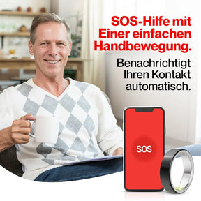 Kardena® CARE Life 3 – Gesundheitsring mit SOS-Funktion, Schlafanalyse & Vitalmessung Kardena
