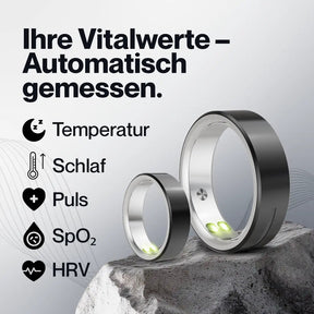 Kardena® CARE Life 3 – Gesundheitsring mit SOS-Funktion, Schlafanalyse & Vitalmessung Kardena