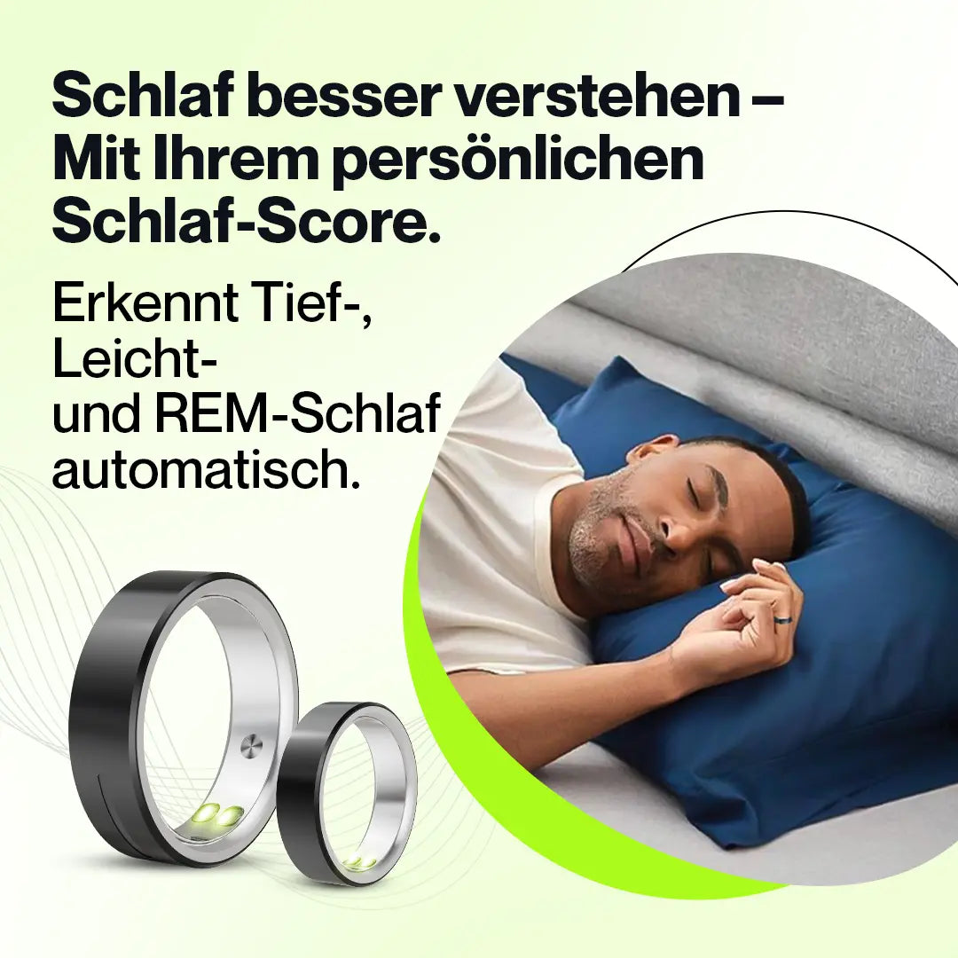 Kardena® CARE Life 3 – Gesundheitsring mit SOS-Funktion, Schlafanalyse & Vitalmessung Kardena