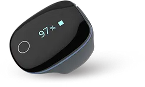 Kardena MED: O2 Ring – Medizinischer Schlafmonitor zur SpO₂-Überwachung mit Vibrationsalarm & App-Anbindung Kardena