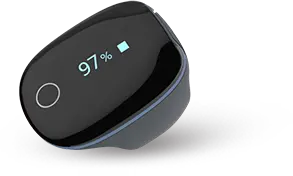 Kardena MED: O2 Ring – Medizinischer Schlafmonitor zur SpO₂-Überwachung mit Vibrationsalarm & App-Anbindung Kardena